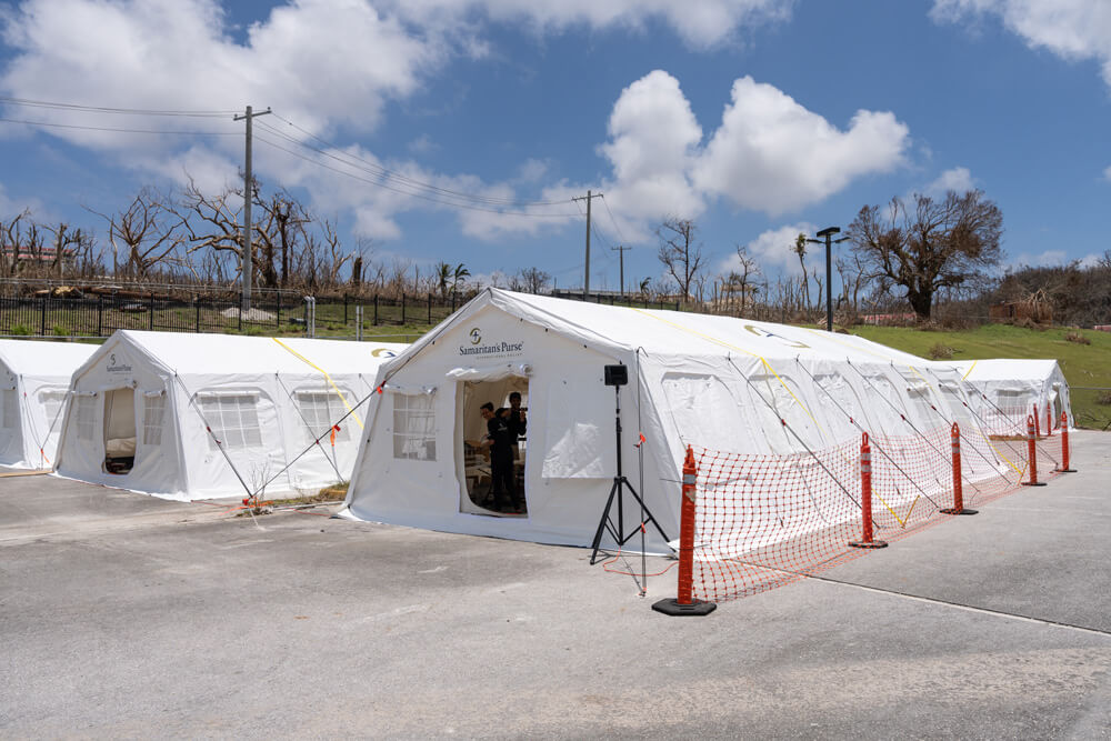 Emergency field hospital in Saipan