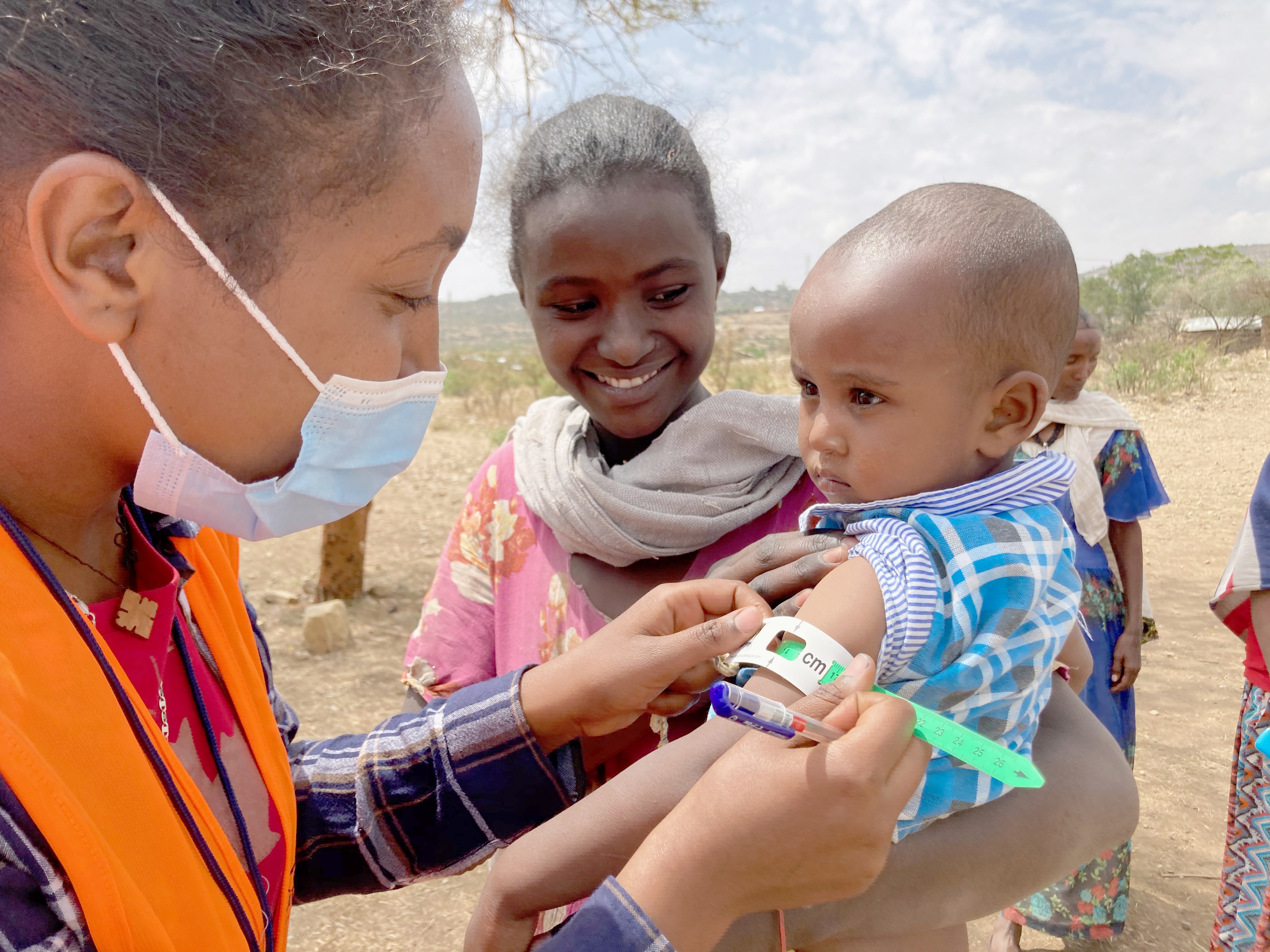 Samaritan's Purse volunteer treating a child in Ethiopia