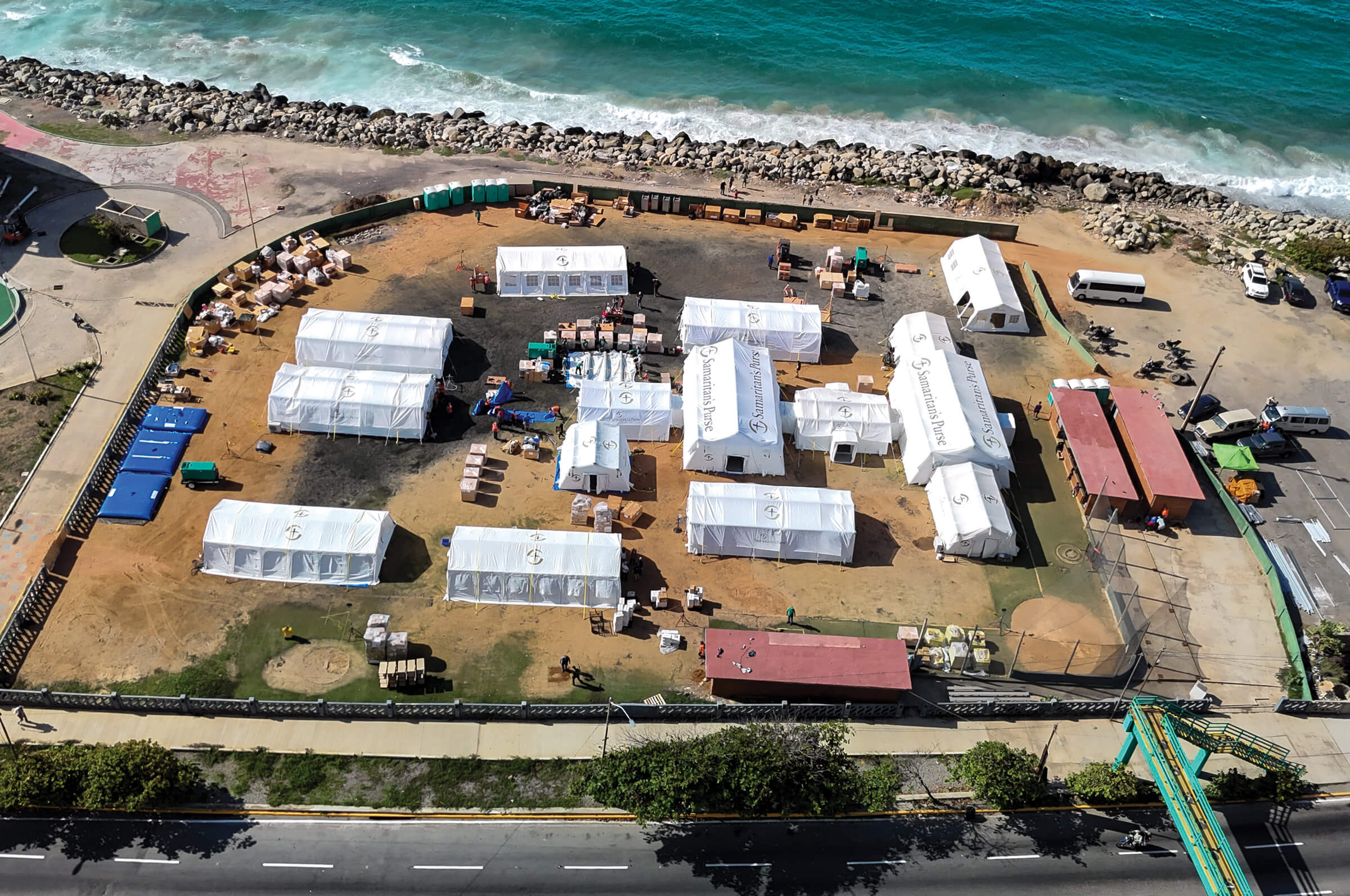 Samaritan's Purse Emergency Field Hospital in the coastal city of La Guaira
