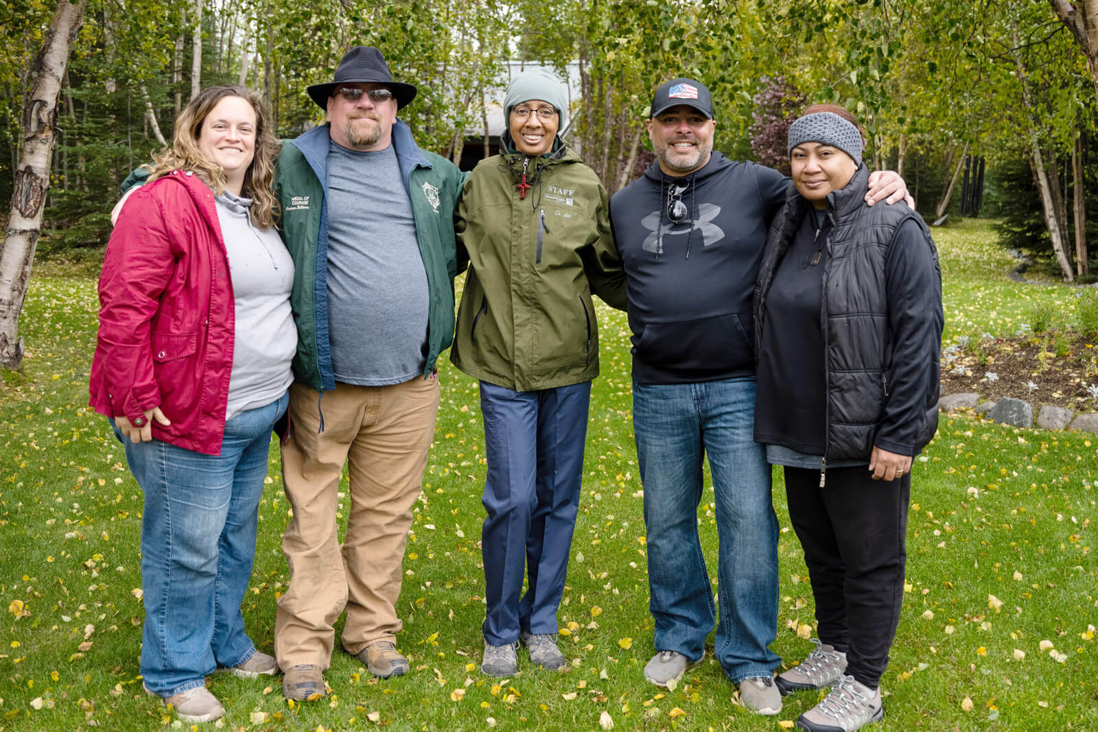 Julia and Andy Butterworth, Danielle Hodges, and John and Tala Hunt