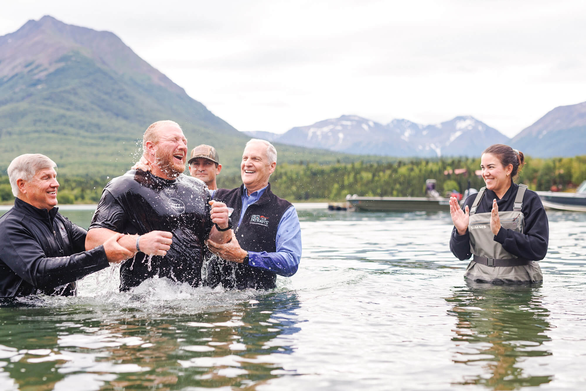 Baptism in Lake Clark, Alaska
