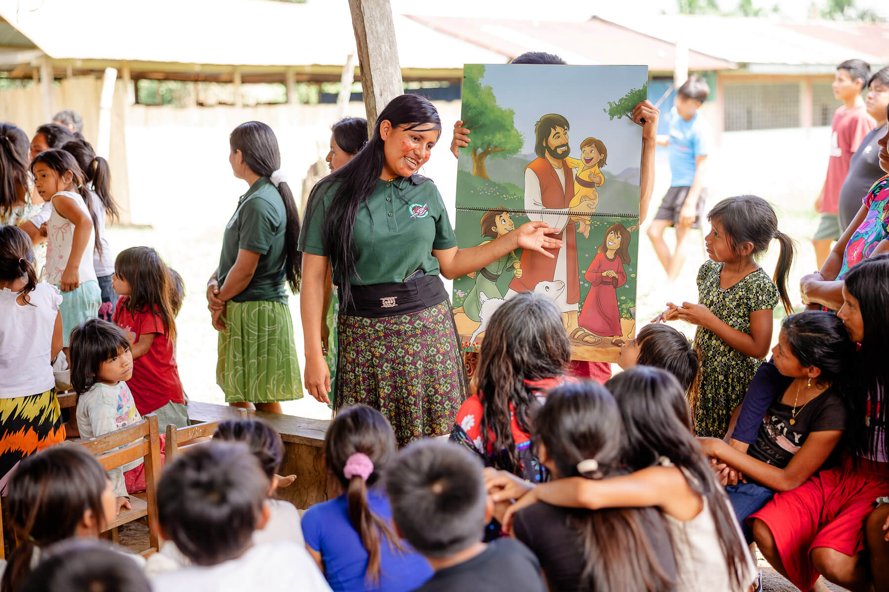 Children learning about Jesus in Peru through The Greatest Journey program