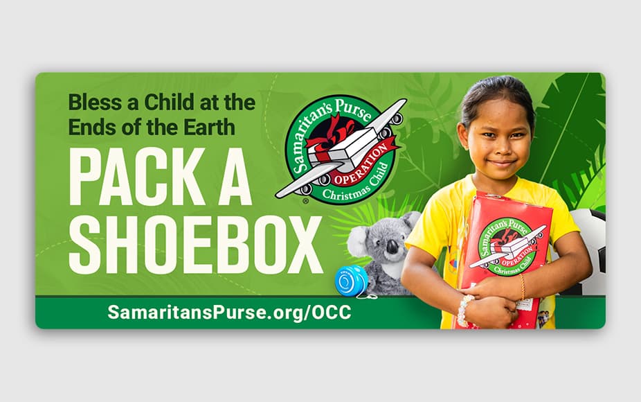 Pack a Shoebox Online digital billboard thumbnail