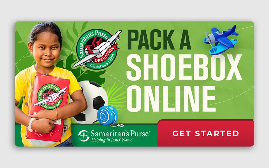 Pack a Shoebox Online web banner thumbnail