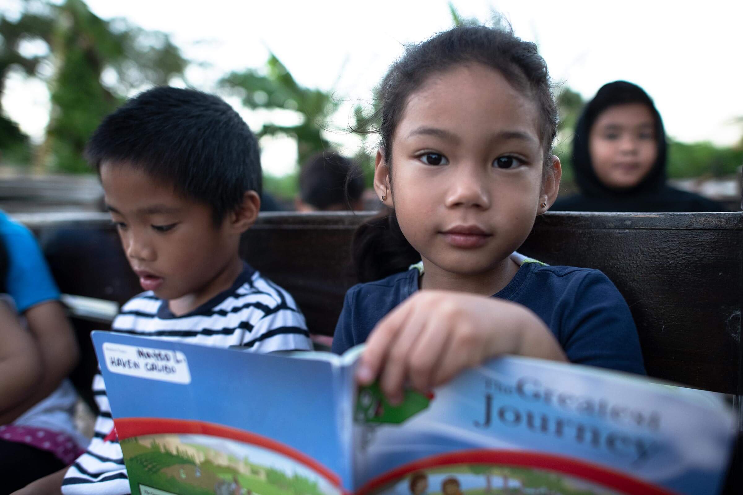 a girl in Saipan participating in The Greatest Journey