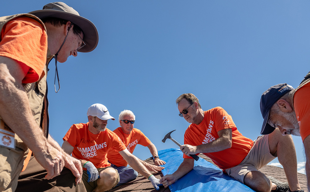 Tarping damaged roofs protects homes for the weeks or months it takes to repair and make homes livable again.