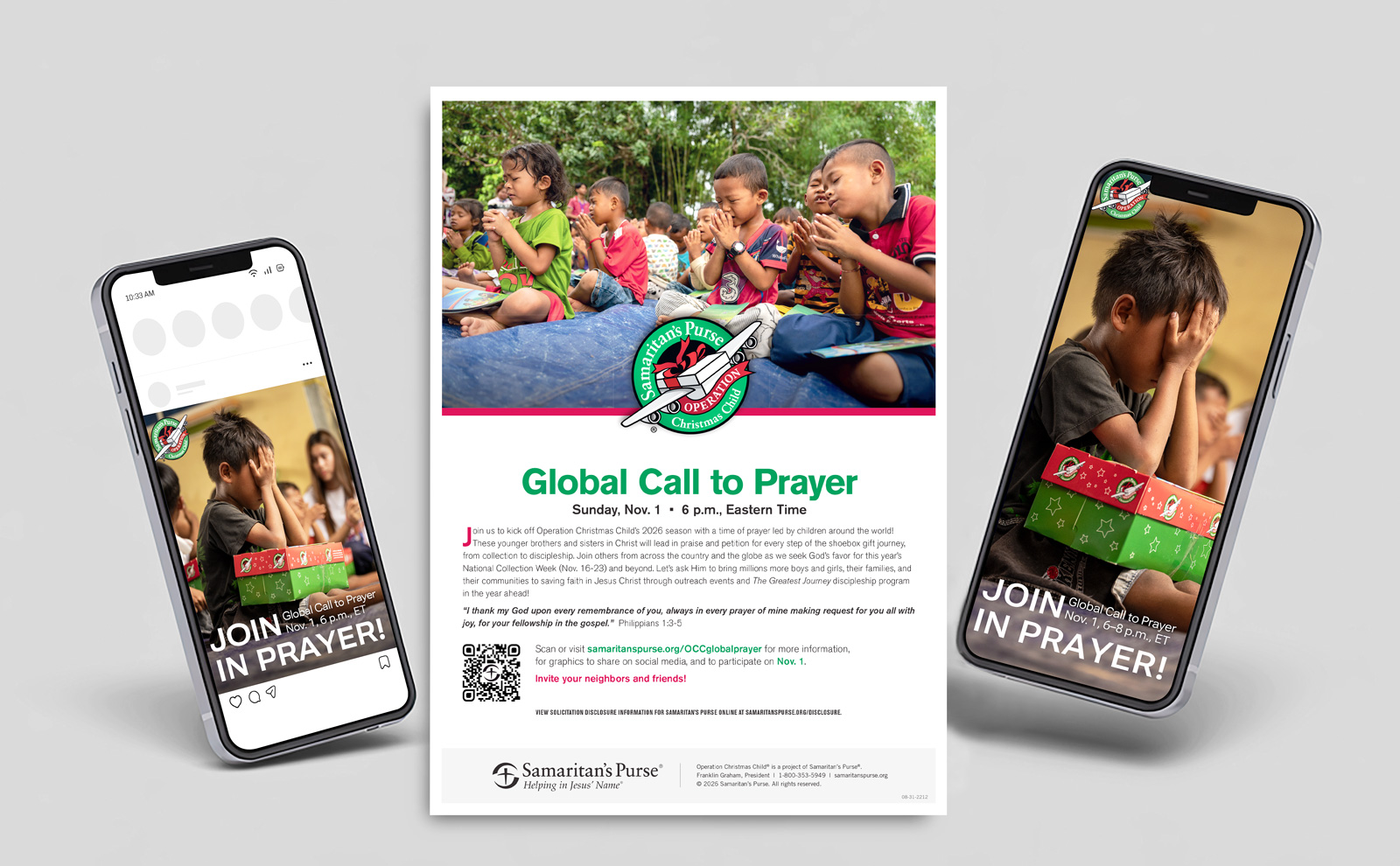 Preview of Global Call to Prayer printable and social media resources